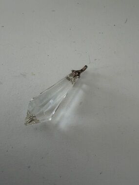 Faceted Crystal Pendant Drop - Clear